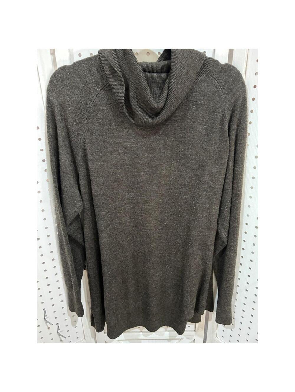 :) Willi Smith Woman Charcoal Gray Knit Turtleneck Sweater Size 1X [COPY]